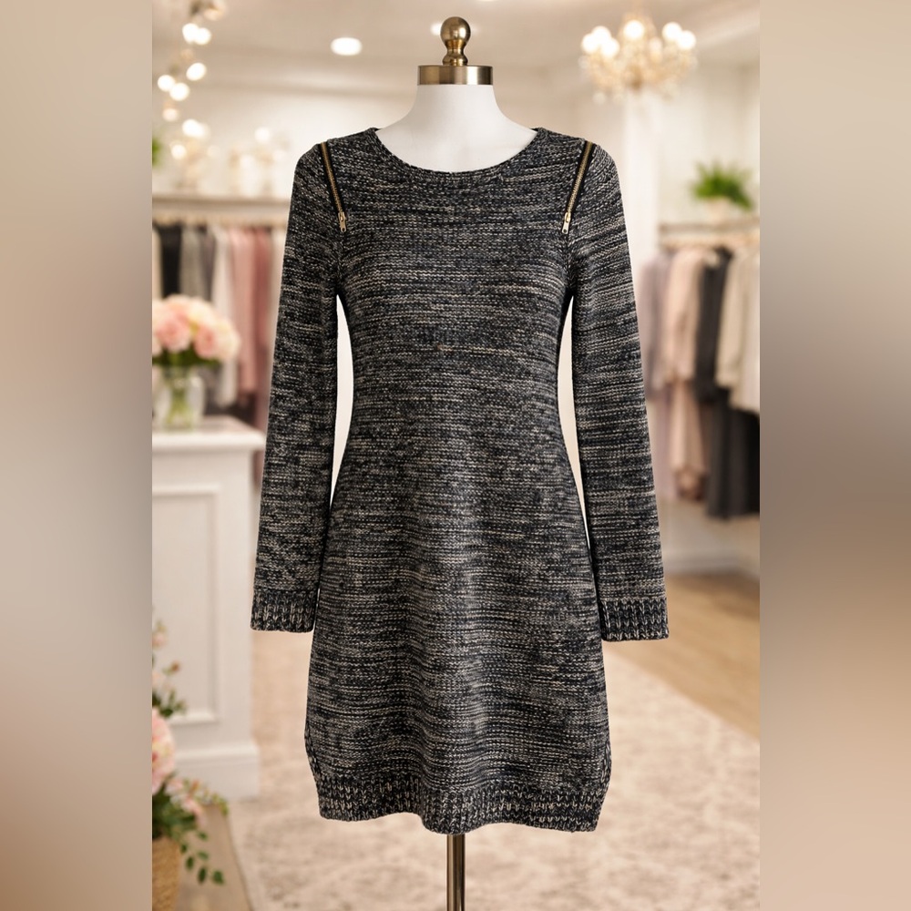 NY NY COLLECTION Long Sleeve Sweater Dress